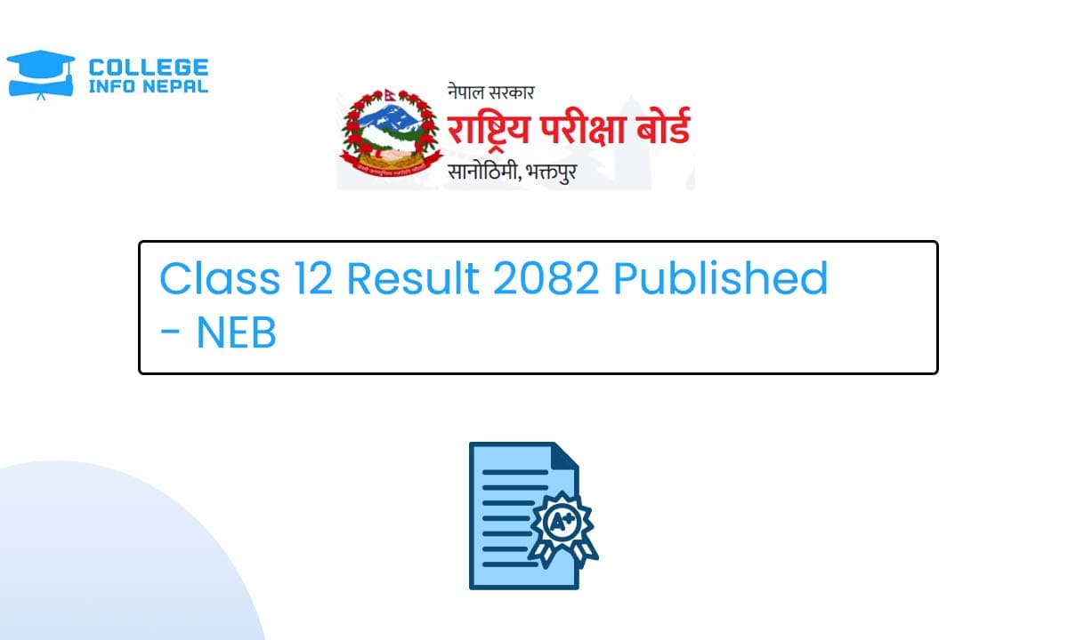 Class 12 Result 2082 Published - NEB